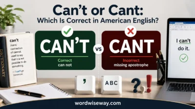 Can’t or Cant