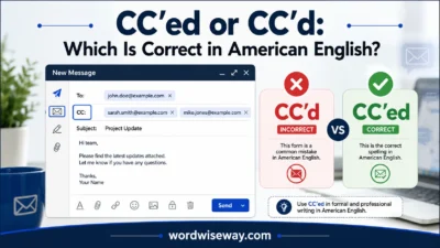 CC’ed or CC’d