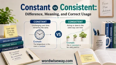 Constant vs Consistent