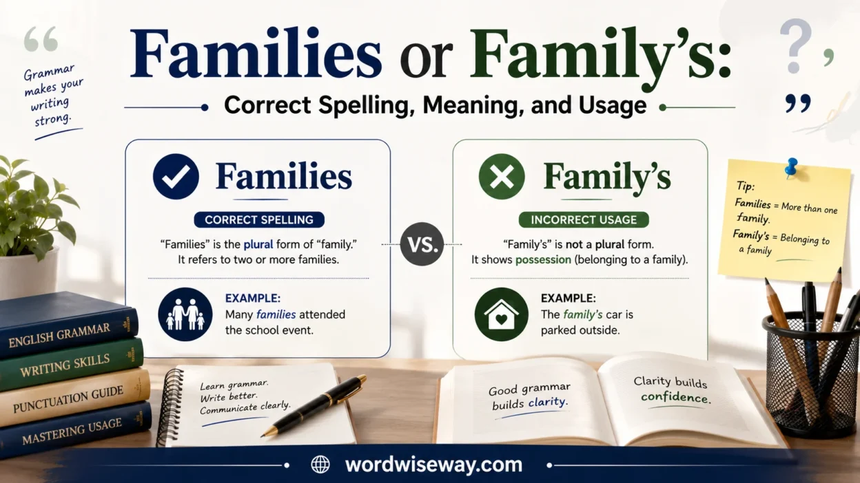 Families or Family’s