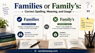 Families or Family’s