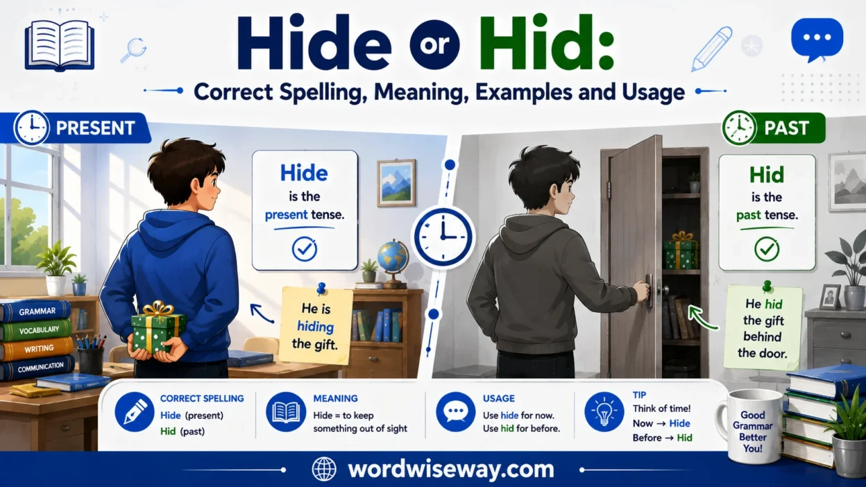 Hide vs Hid