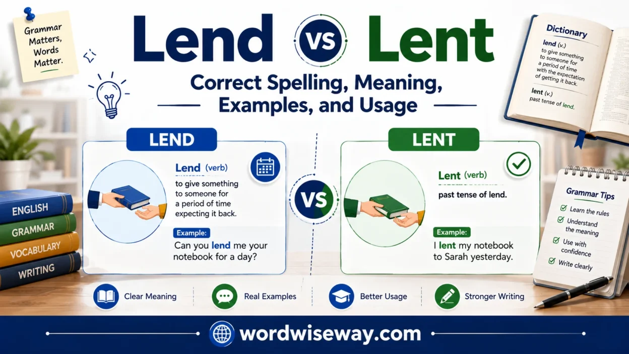 Lend vs Lent