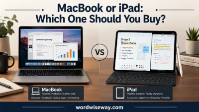 MacBook or iPad