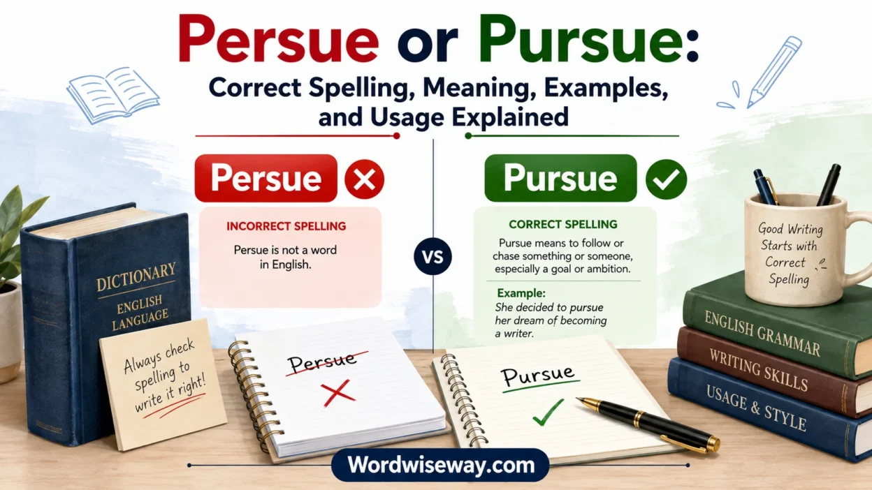 Persue or Pursue