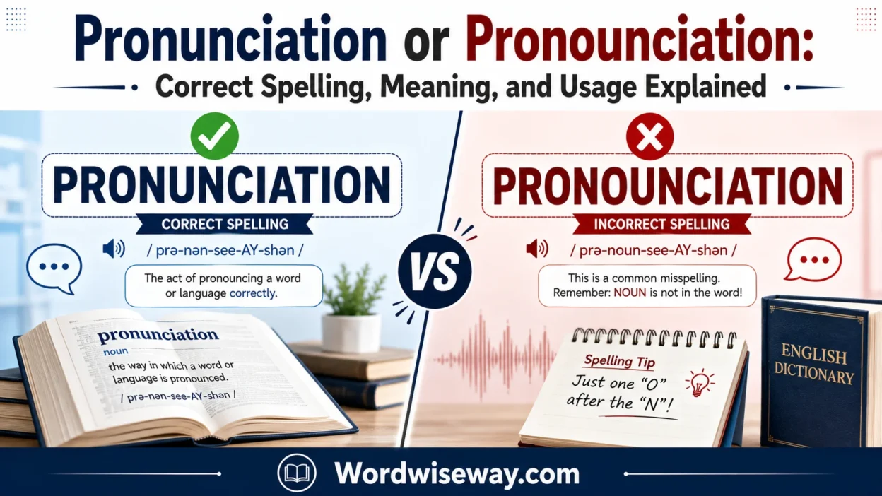 Pronunciation or Pronounciation