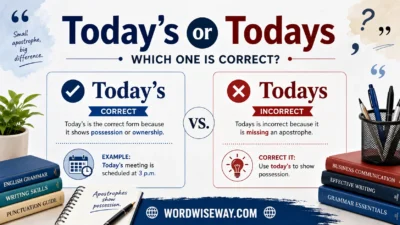 Today’s or Todays
