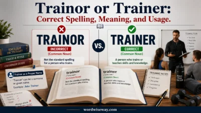 Trainor or Trainer