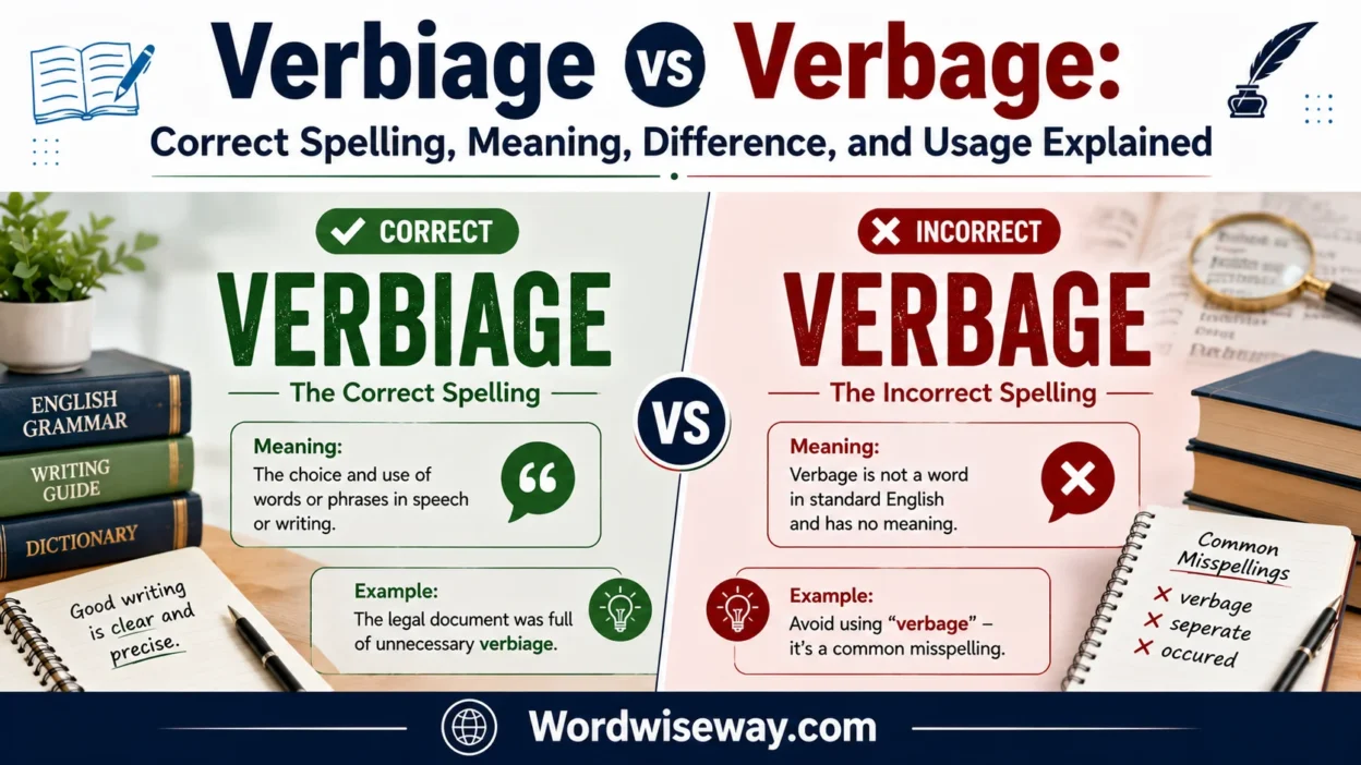 Verbiage vs Verbage