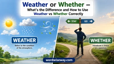 Weather or Whether