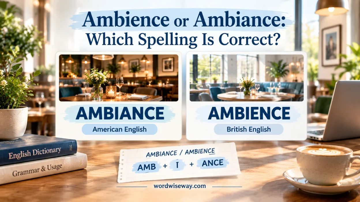 Ambience or Ambiance