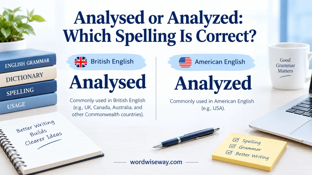 Analysed or Analyzed