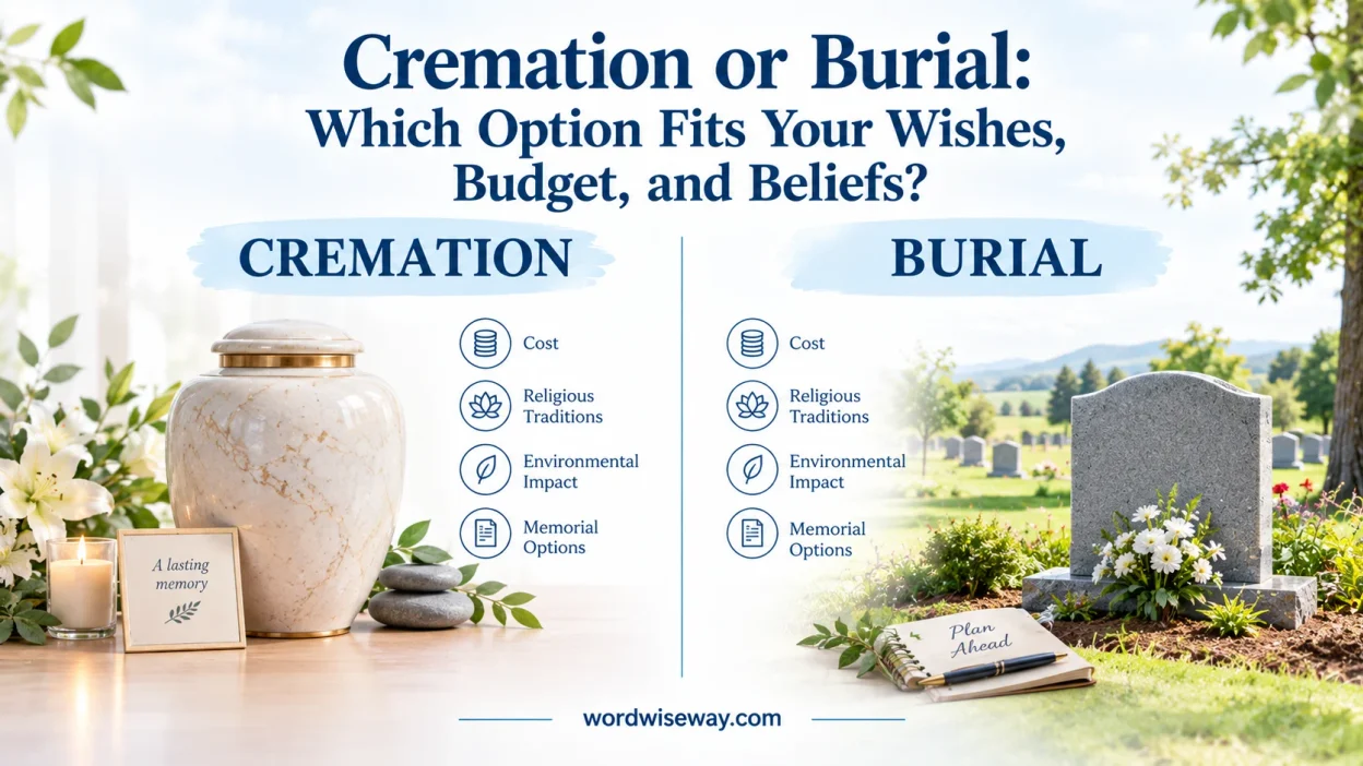 Cremation or Burial
