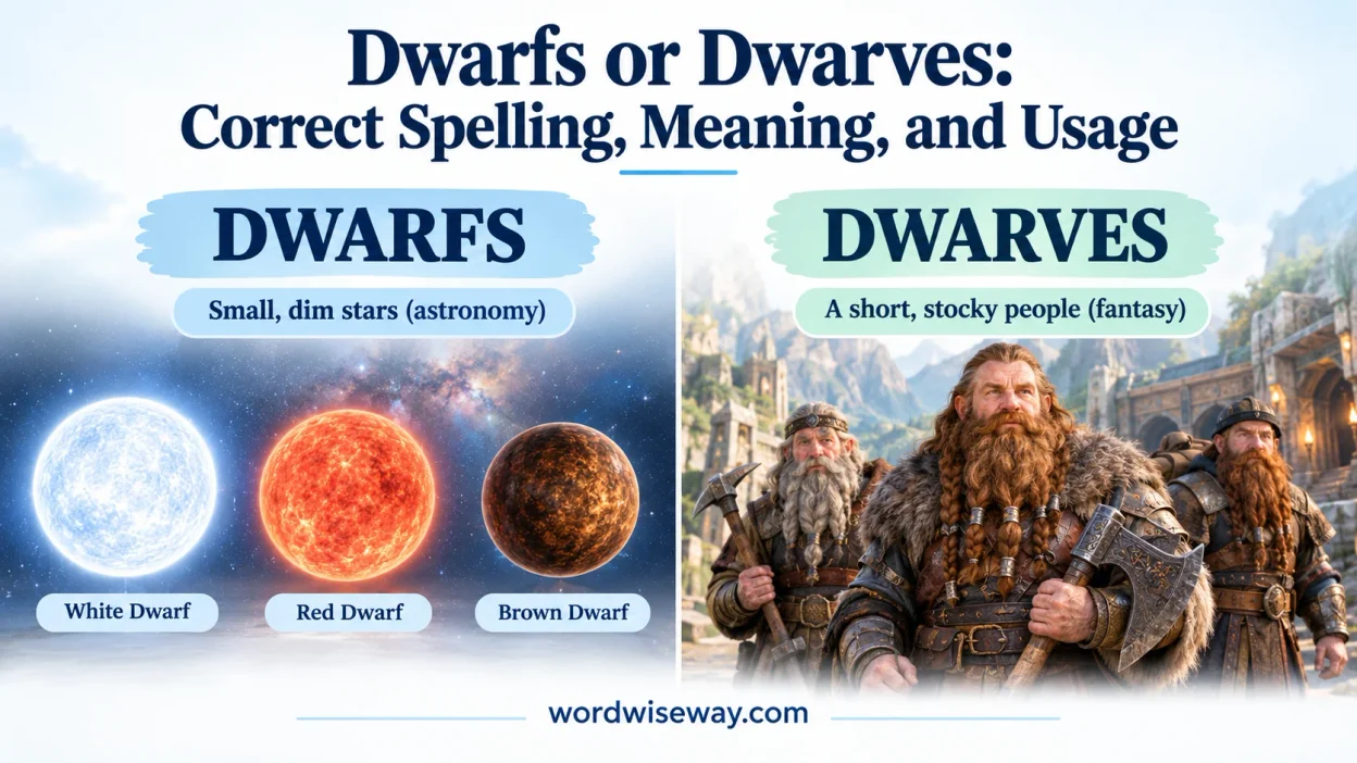 Dwarfs or Dwarves