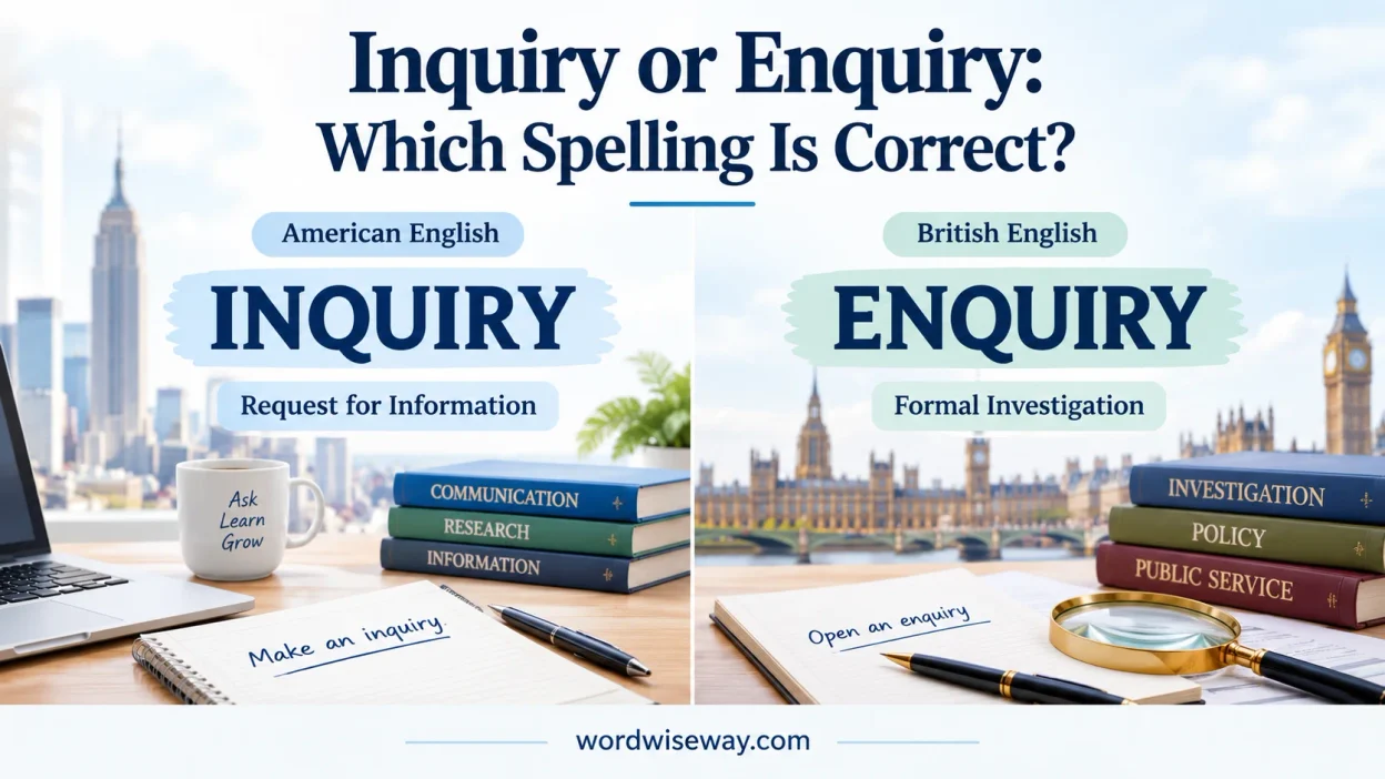 Inquiry or Enquiry