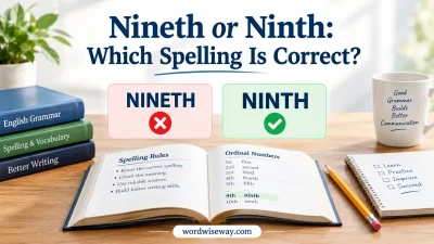 Nineth or Ninth