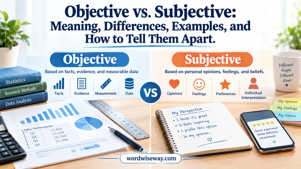 Objective vs. Subjective