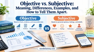 Objective vs. Subjective