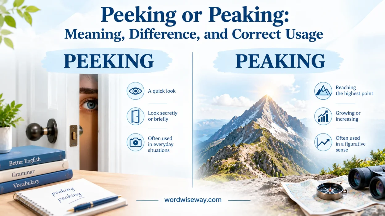 Peeking or Peaking