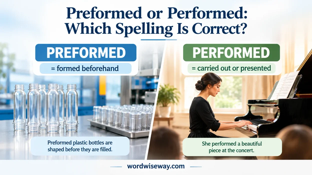 Preformed or Performed