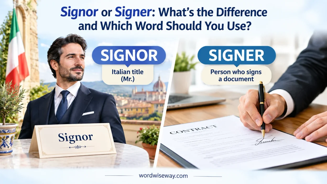 Signor or Signer