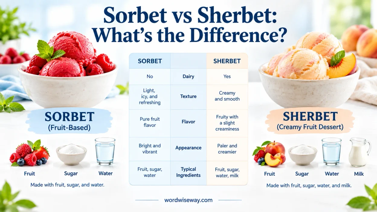 Sorbet vs Sherbet