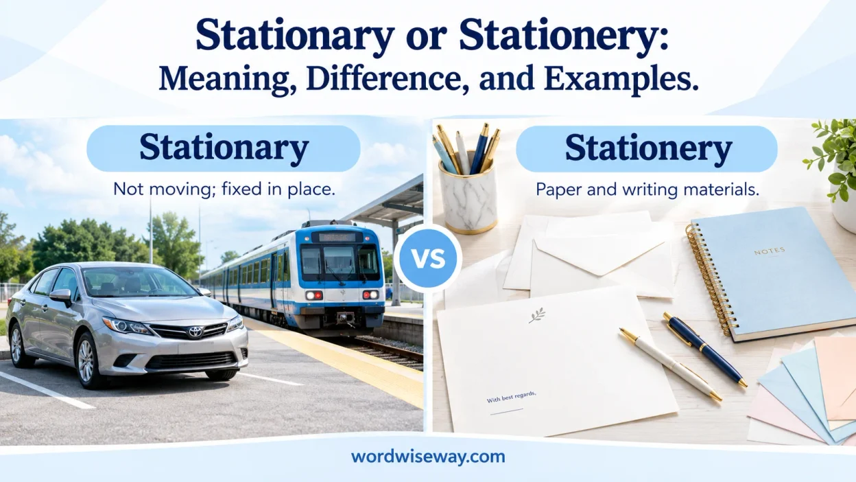 Stationary or Stationery