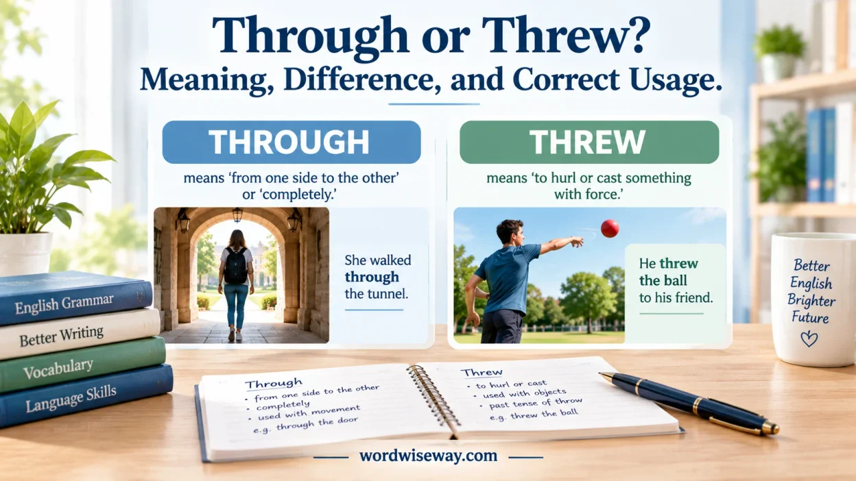 Through or Threw