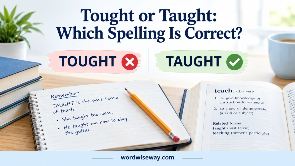 Tought or Taught