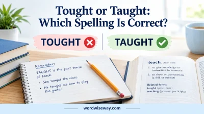 Tought or Taught