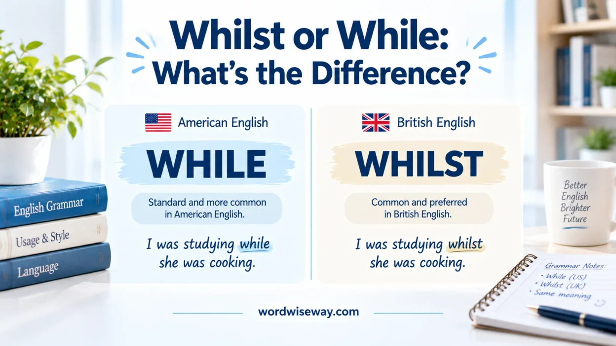 Whilst or While
