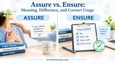 Assure vs. Ensure