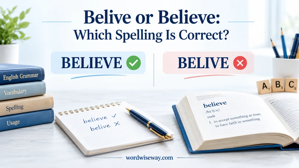 Belive or Believe