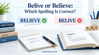 Belive or Believe