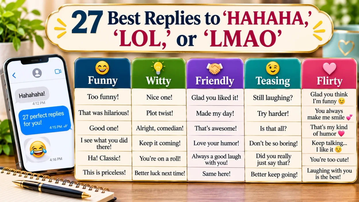 Best Replies to HAHAHA or LOL or LMAO