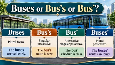 Buses or Bus’s or Bus’