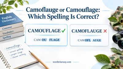 Camoflauge or Camouflage