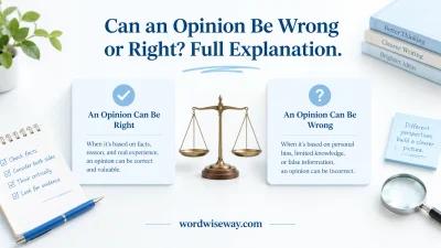 Can an Opinion Be Wrong or Right