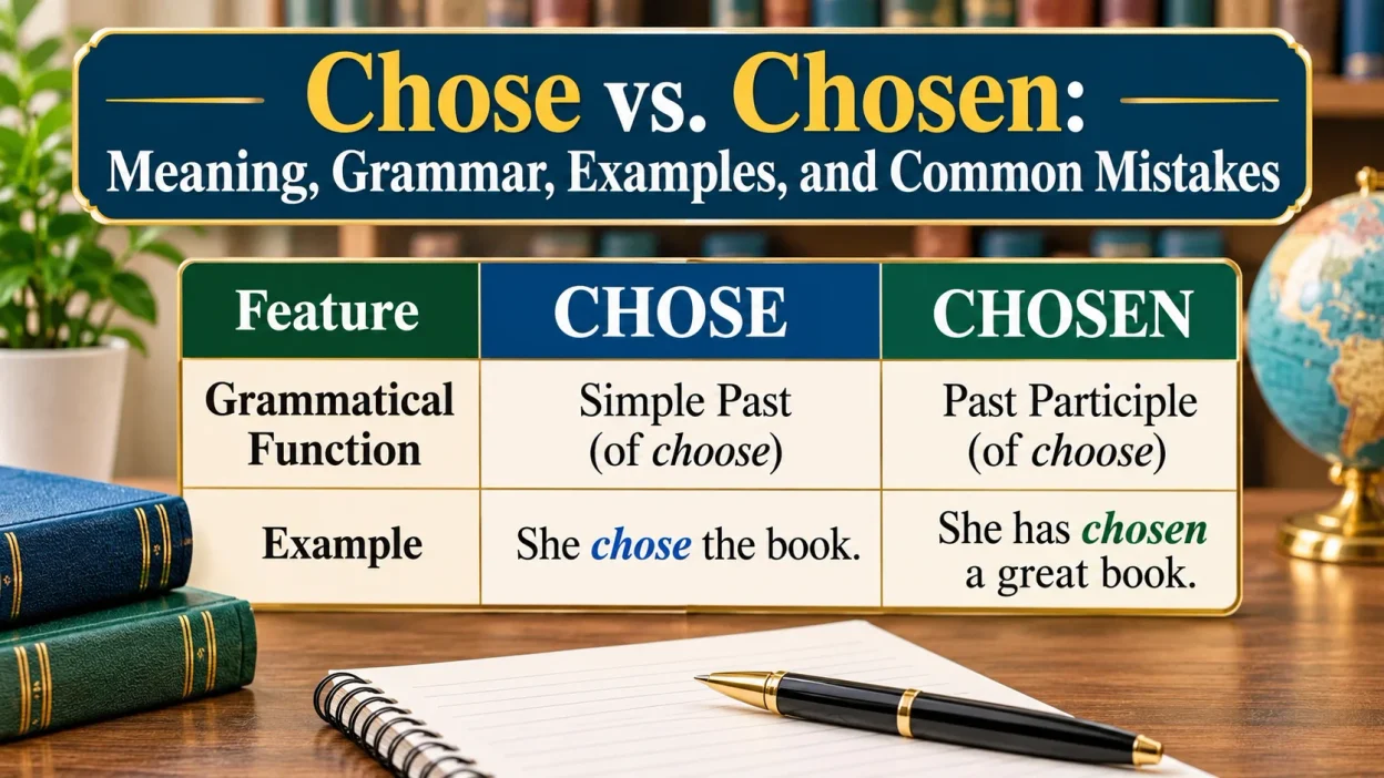 Chose vs. Chosen