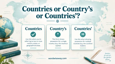 Countries or Country’s or Countries’