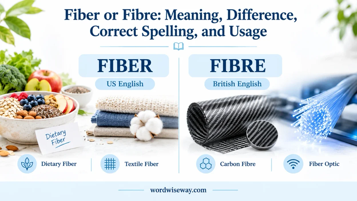 Fiber or Fibre