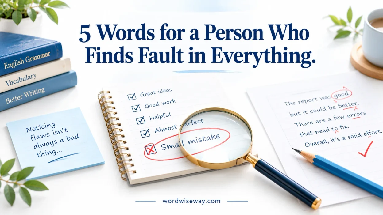 Five Words for a Person Who Finds
