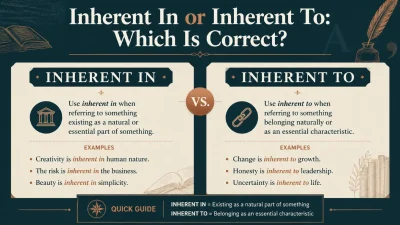 Inherent In or Inherent To