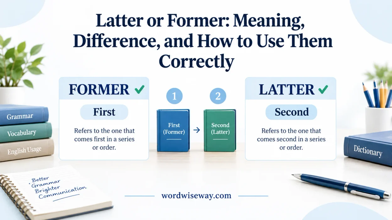 Latter or Former