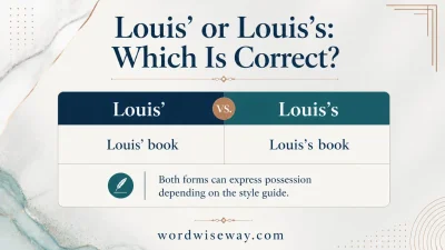 Louis’ or Louis’s