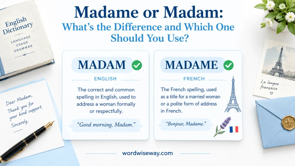 Madame or Madam