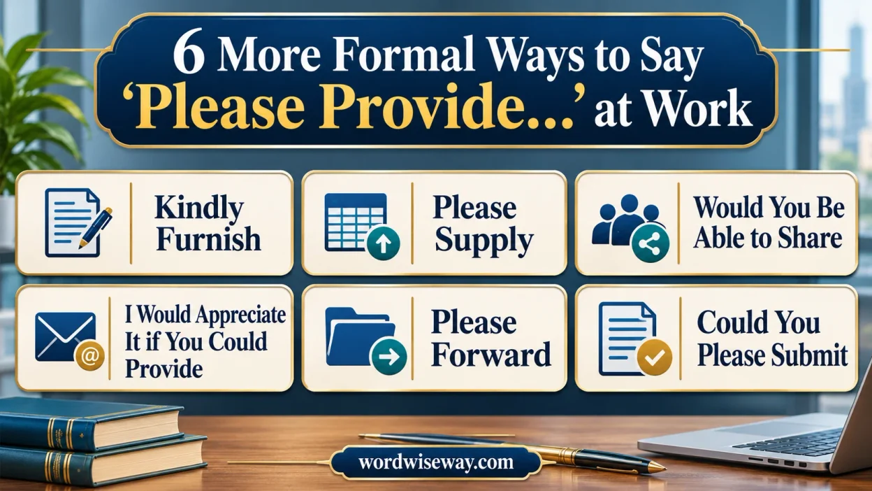 More Formal Ways to Say Please Provide