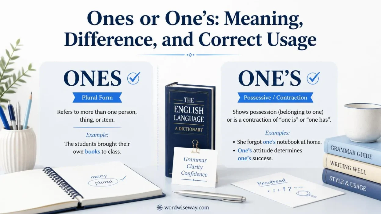 Ones or One’s