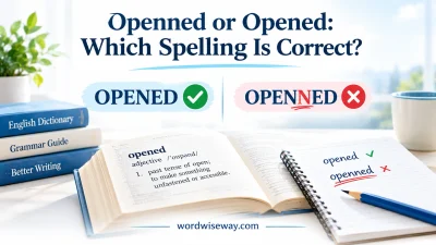 Openned or Opened