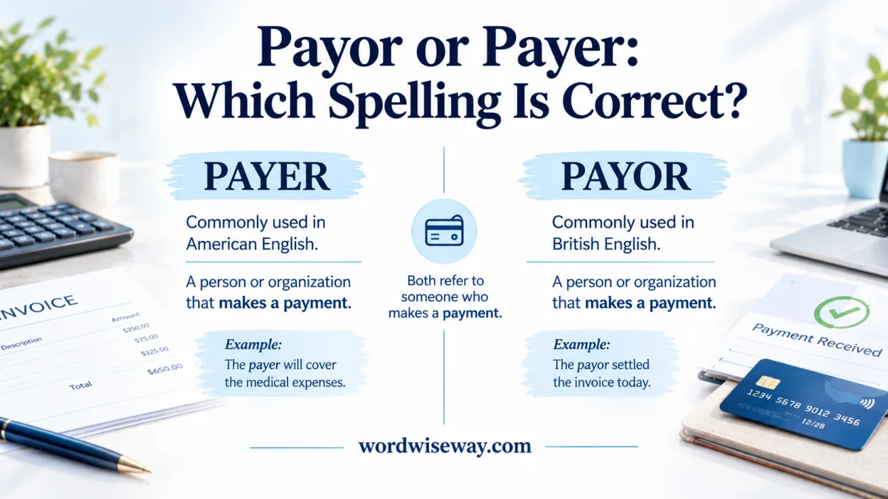 Payor or Payer